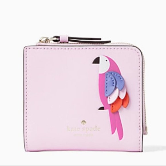 kate spade Handbags - Kate Spade Small Wallet ~ Flock Party Parrots NWT